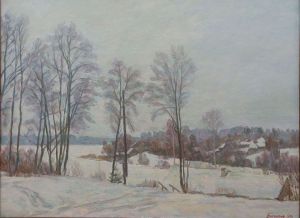 Живопись, Пейзаж - Зимний пейзаж