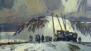 Живопись, Пейзаж - На трассе газопровода